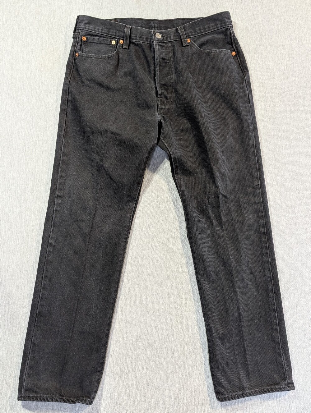 Levi's 501 Original Men's 34 X 30 Black Straight Leg Buttonfly